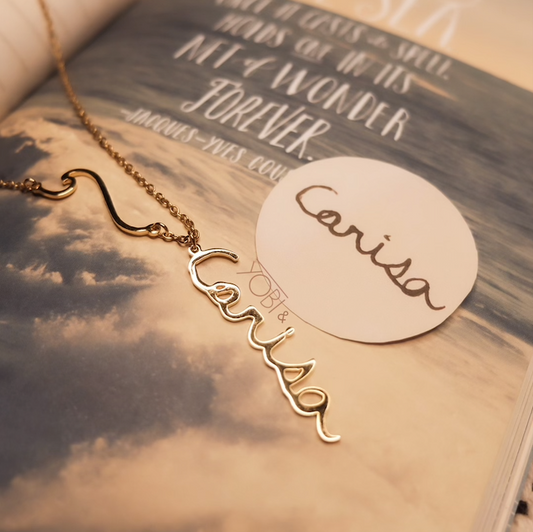 Wave Name Necklace