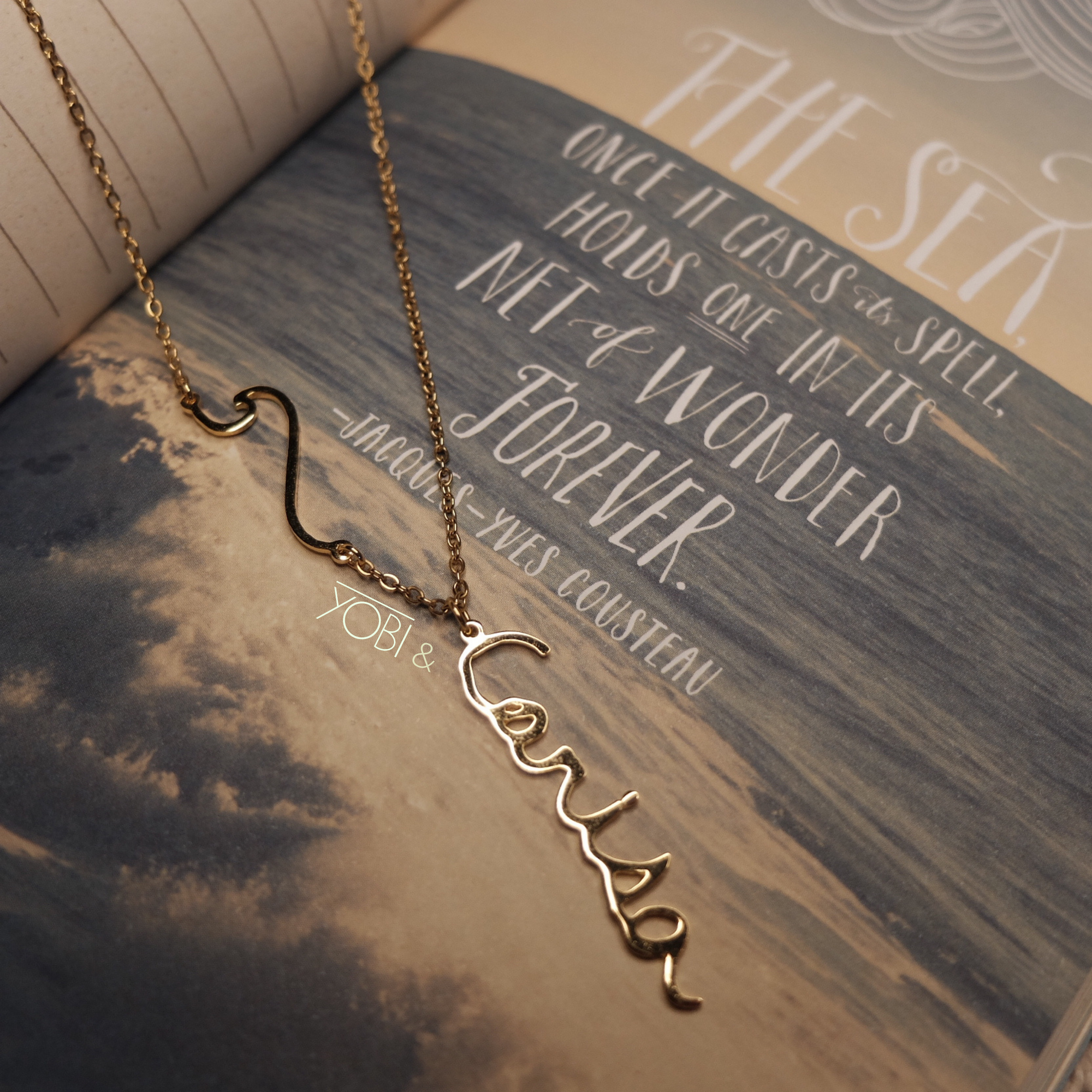 Wave Name Necklace